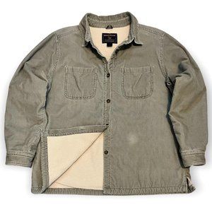 Woolrich Tumbleweed Retro Fleece-Lined Corduroy Outdoor Jacket - Mens Large